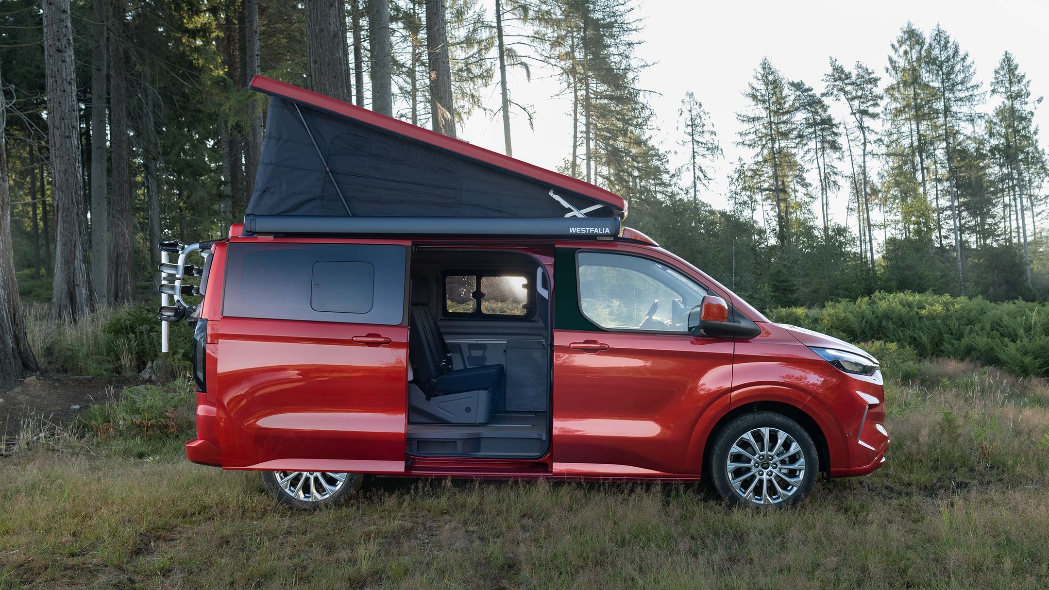 Ford Eu Transit Custom Nugget 3 Ext Side Profile Doors Open Roof Up 0030 2160X1215 Gtso